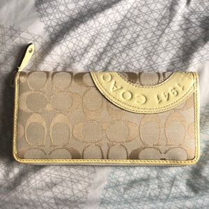 Tan Coach Wallet